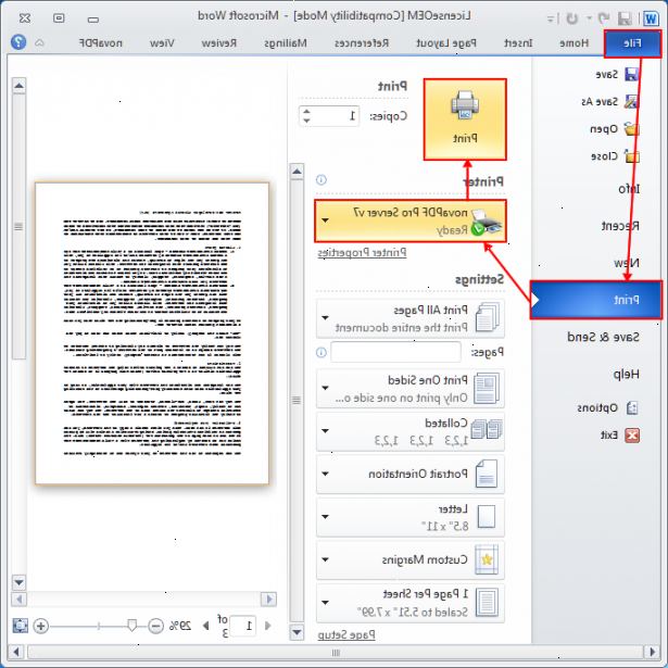 Sådan konverteres en Microsoft Word-dokument til PDF-format. Åbn den fil, du ønsker at gemme.