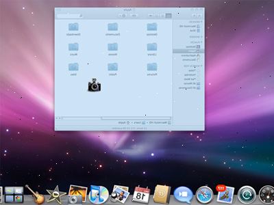 Sådan skal du tage et screenshot i Mac OS X. Klik og træk musen for at markere det område, du gerne vil tage et billede af.