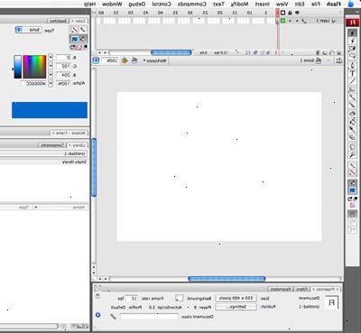 Hvordan man laver en simpel animeret banner i Flash CS3. Åbne op adobe flash, og lave et nyt dokument.