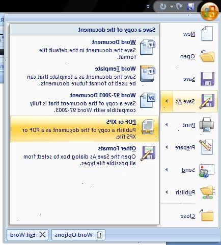 Sådan bruger Microsoft Office Word 2007. Lad os starte med værktøjslinjen.