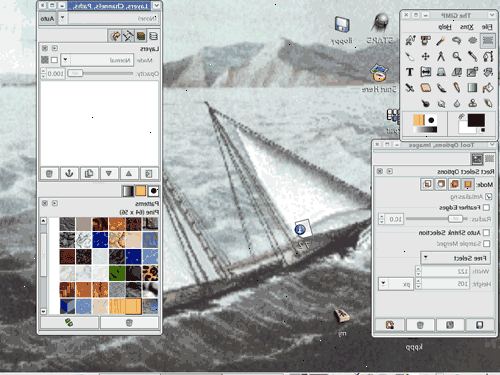 Sådan opretter en animeret GIF-billede med GIMP. Kør gimp, og skabe et nyt billede ved hjælp af fil-> nyt.