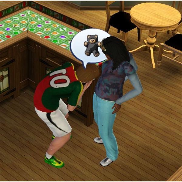 Sådan får teenage sims gravid uden mods i The Sims 3. Har en kvindelig teenage sim og en mandlig teenage sim, der er mindst op til "romantiske interesse" status i forholdet panel.