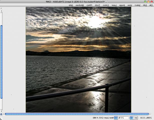 Hvordan laver himmel smuk med GIMP. Skyd på en langsom ISO-hastighed, hvis dit kamera understøtter ændre dette.