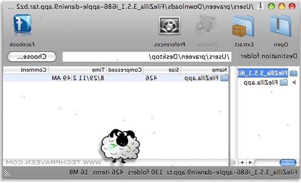 Sådan åbnes rar filer på Mac OS X. Klik på symbolet for App Store.