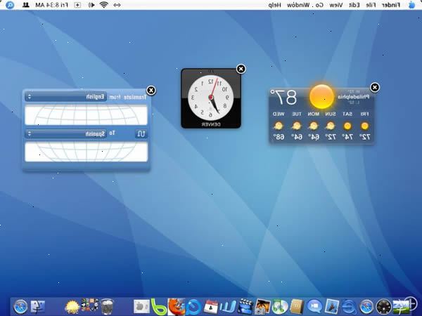 Sådan Pimp din Windows XP desktop til at ligne en cool mac desktop. Fjern alle ubrugte genveje og ikoner.
