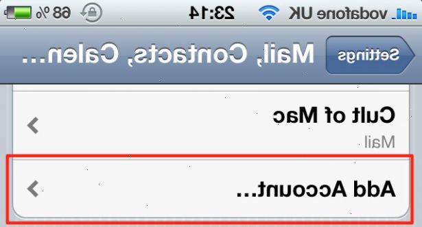 Sådan setup gmail på en iPhone. Åbn indstillinger, og vælg post, kontakter, kalendere fra listen.
