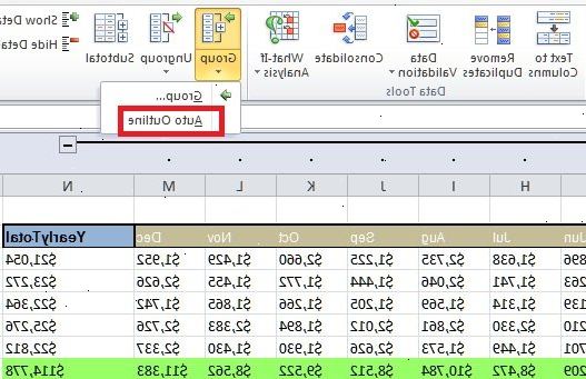 Sådan gruppen og skitsere excel data. Åbn den fil, du ønsker at arbejde på.