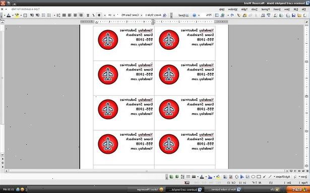 Hvordan laver visitkort i Microsoft Word. Opret et nyt dokument.