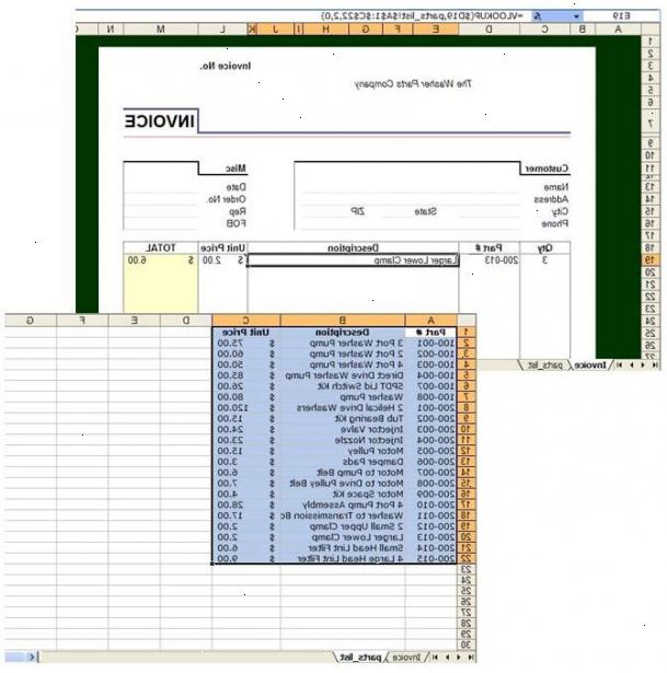 Sådan bruger lookup funktion i excel. Opret en to kolonne liste mod bunden af siden.