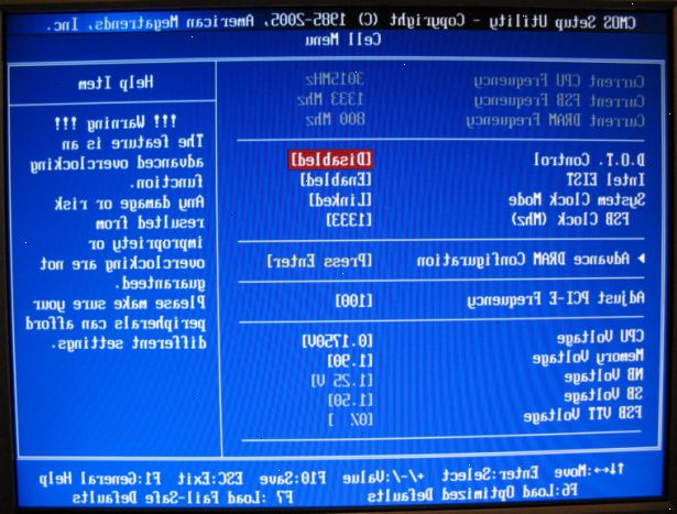 Sådan underclock en PC. Adgang computerens BIOS-indstillinger side (BIOS står for "Basic Input Output System").